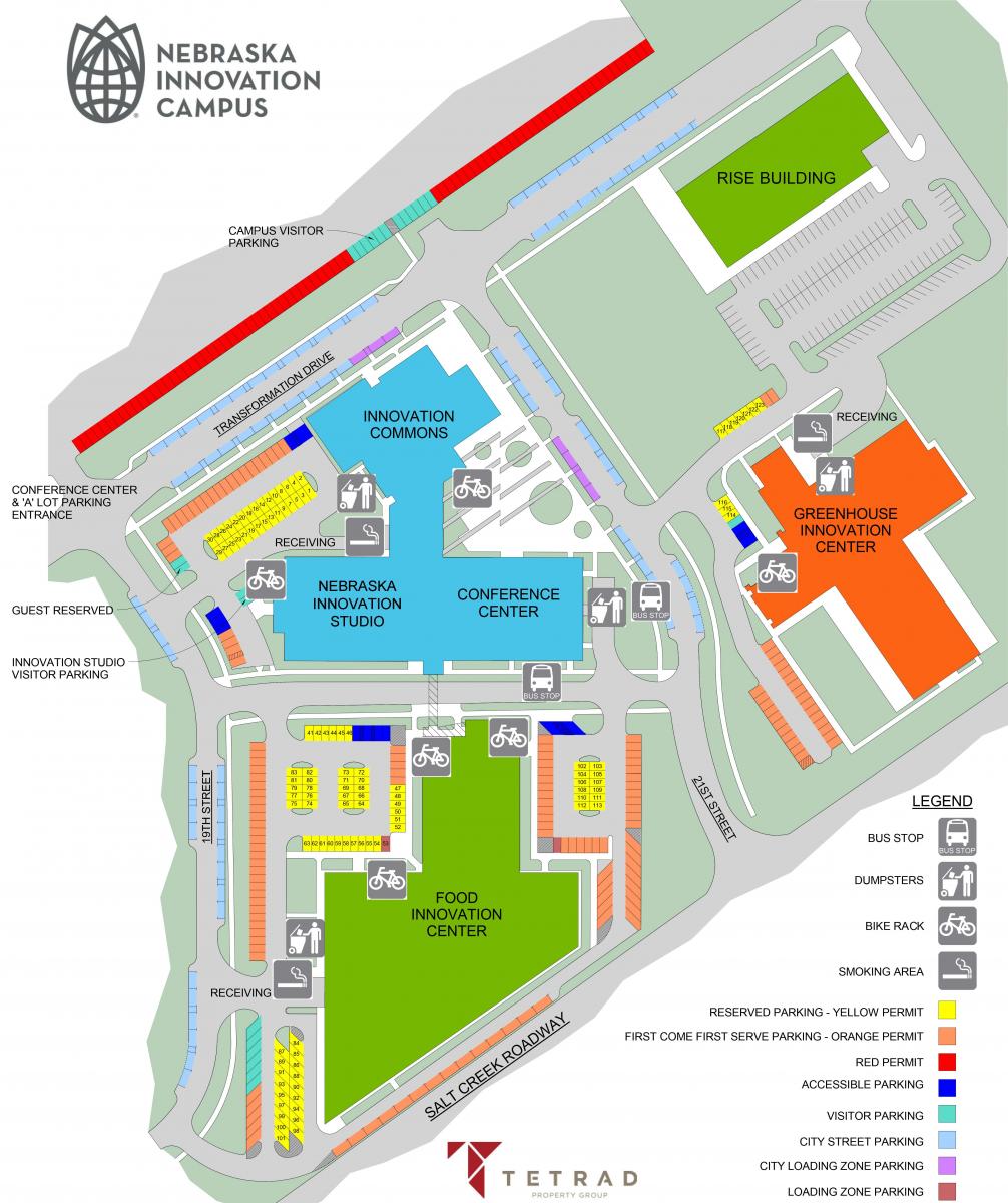 Nebraska Innovation Campus Map 